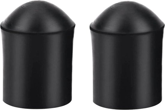 Protettori di Fine Contrabbasso Neri Stopper a Busto di Gomma 2 Pezzi 2,7x2x1,9cm