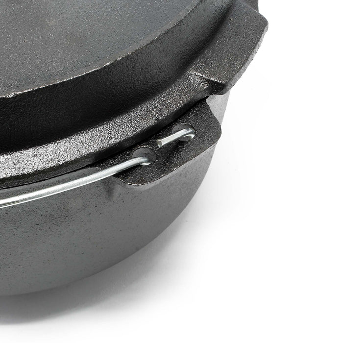 Dutch Oven Forno Olandese con Pentola in ghisa 5l sottopentola e solleva coperchio per fuoco campeggio