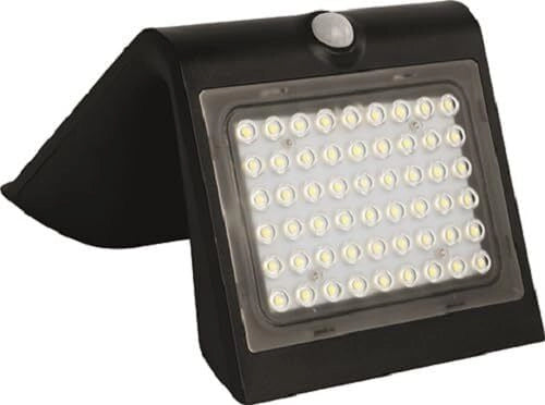 Vigor 3478522 Wing-4 Proiettore LED Solare 4W 500lm 4000K IP65 Sensore Crepuscolare e Movimento Batteria Litio