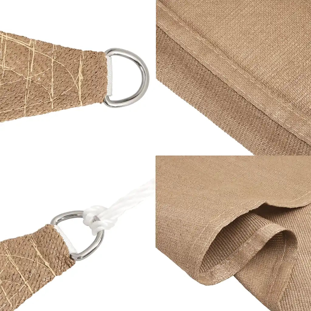 Vela Parasole 160 g/m² Grigio Talpa 3,6x3,6x3,6 m in HDPE 311418