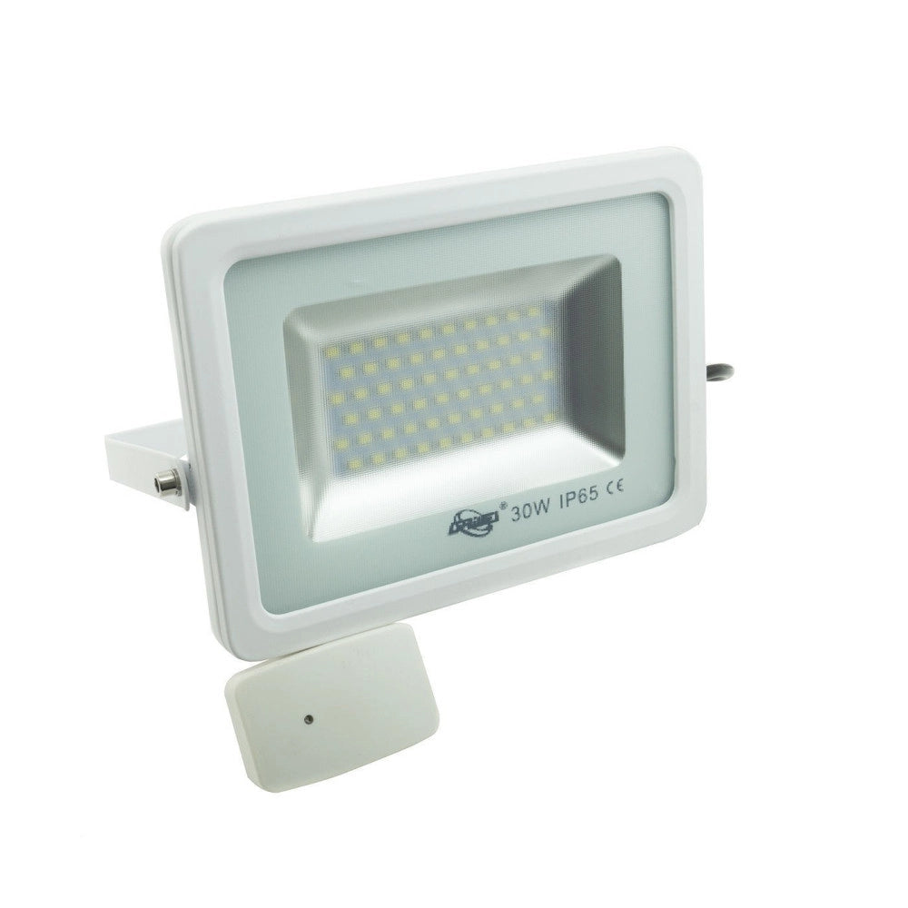 Trade Shop - Faro Faretto Fari Led Ip65 Con Sensore Movimento Crepuscolare 10w 20 W 30 50 100 -