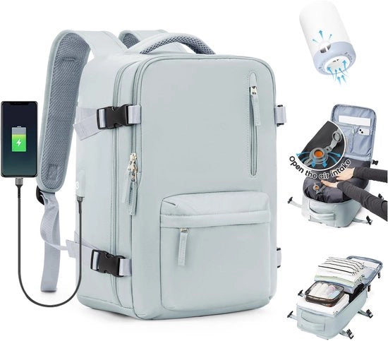 Borsa a Velo per Donne, Borsa a Velo con Airbag e Sistema di Vaccum per Viaggi, Borsa a Velo per Viaggi con Pompatura e Impermeabile per Uomini