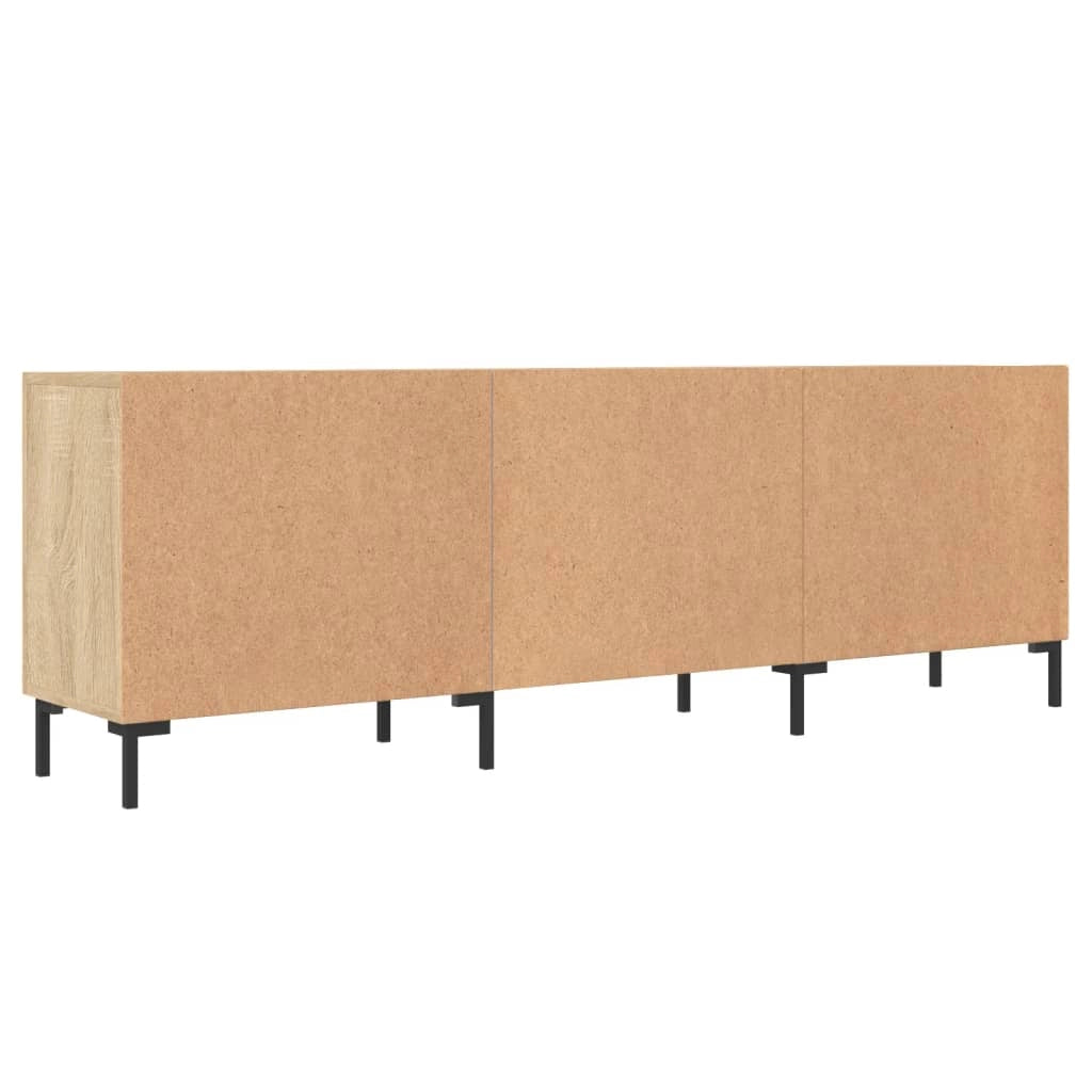 Mobile TV multimediale mensola TV credenza TV sala da pranzo soggiorno camera da letto rovere Sonoma 150 x 30 x 50 cm legno ingegnerizzato marrone 02_0027486