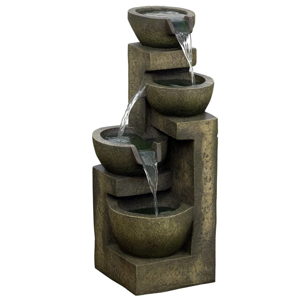 Fontana da giardino ¨C zephmum ¨C Grigio 25x24x60 cm