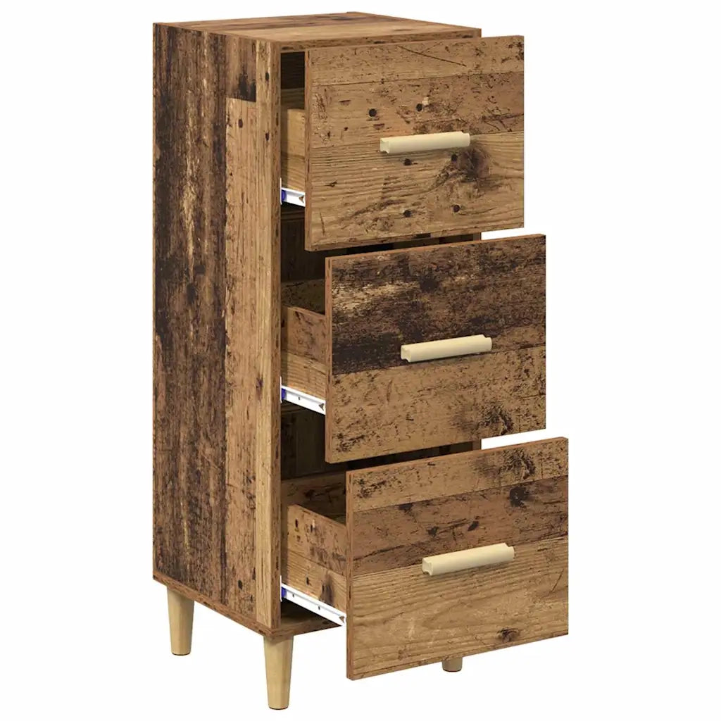 Credenza-Buffet-Armadio da cucina Legno vecchio 34.5 x 34 x 90 cm Legno multistrato