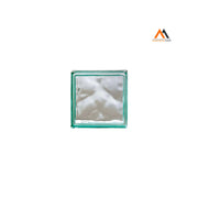 MATTONE IN VETROCAMERA ONDULATO cm 19 x 19 x 8 - verde