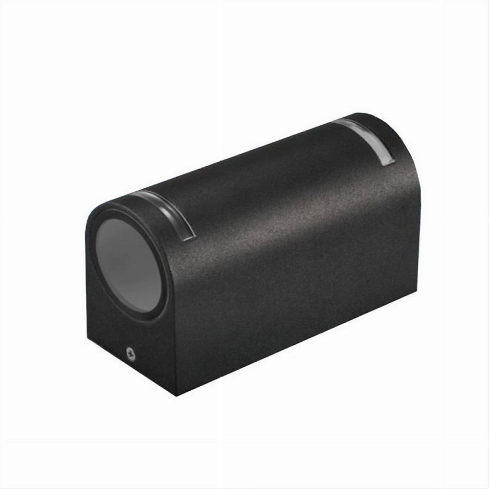 Trade Shop - Applique Esterno Per Parete Facciate Giardino Lampada Up&down Gu10 Ip54 Gn-wl062 - Nero