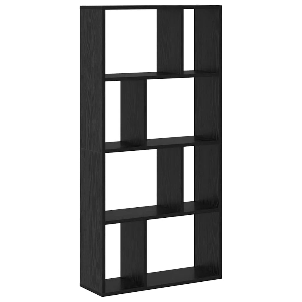 Armadio per Libri 8 livelli 60 x 20 x 120,5 cm Rovere Nero 869254