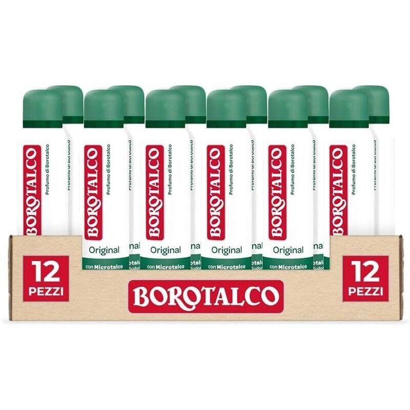 BOROTALCO SET 12 PZ DEO SPRAY 150 ML L'UNO NEW ORIGINAL + ASCIUTTO PROFUMO DI BOROTALCO