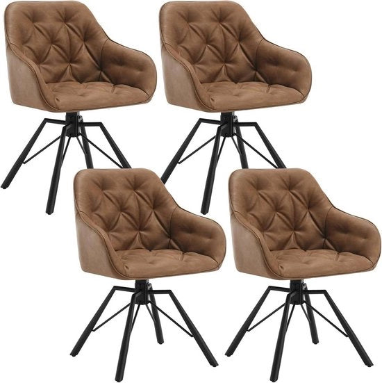 Fauteuil Rotante per Cucina - Sedile Rotante per Sala da Pranzo - Dimensioni 57,5 cm x 82,5 cm x 53 cm