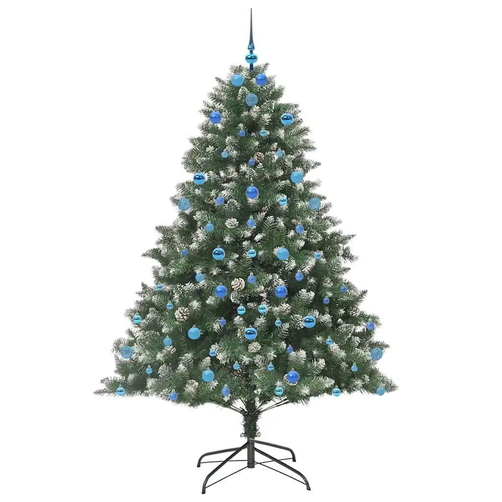 Albero di Natale artificiale con 300 LED Verde 210 cm 3395252