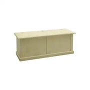 Cassapanca baule in legno Shabby chic ap avorio anticato