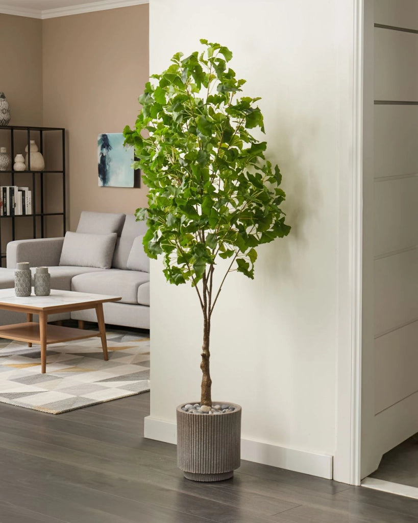 Pianta artificiale in vaso Albero decorativo finto 150 cm verde pianta finta