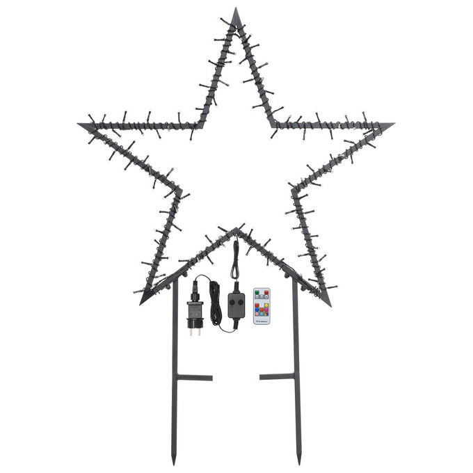 Lotti, Stella Decorativa Multiuso Wonder GMD Ø75cm, 100 LED Superbright, Con Telecomando