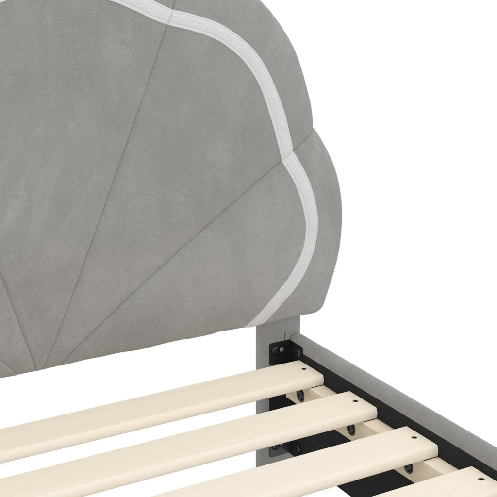 Struttura letto bambini con testata Grigio chiaro 80 x 200 cm 42010908