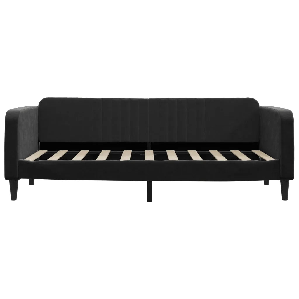 Divano Letto con Materasso Nero 90x190 cm in Velluto 3197054