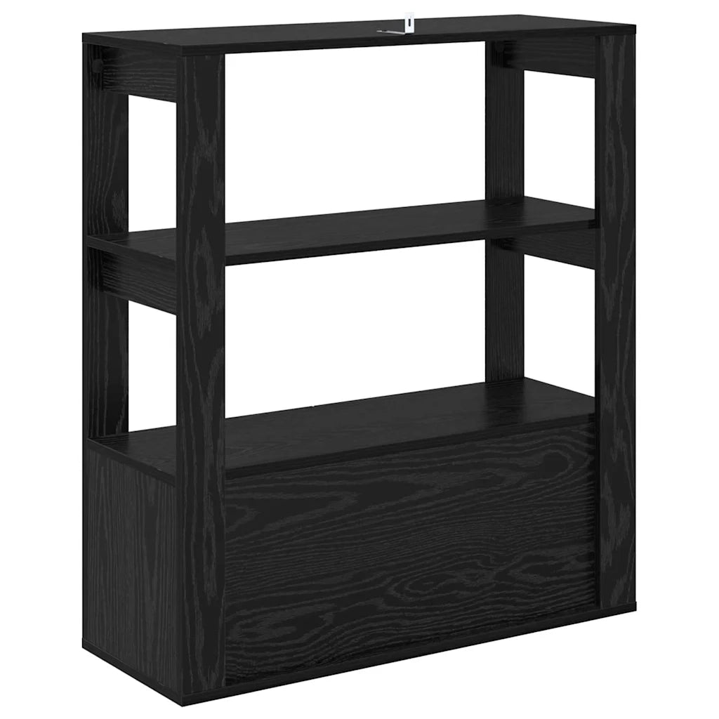 Credenza | Madia | Buffet da pranzo | Armadio da pranzo Rovere nero 30 x 80 x 90 cm Legno multistrato