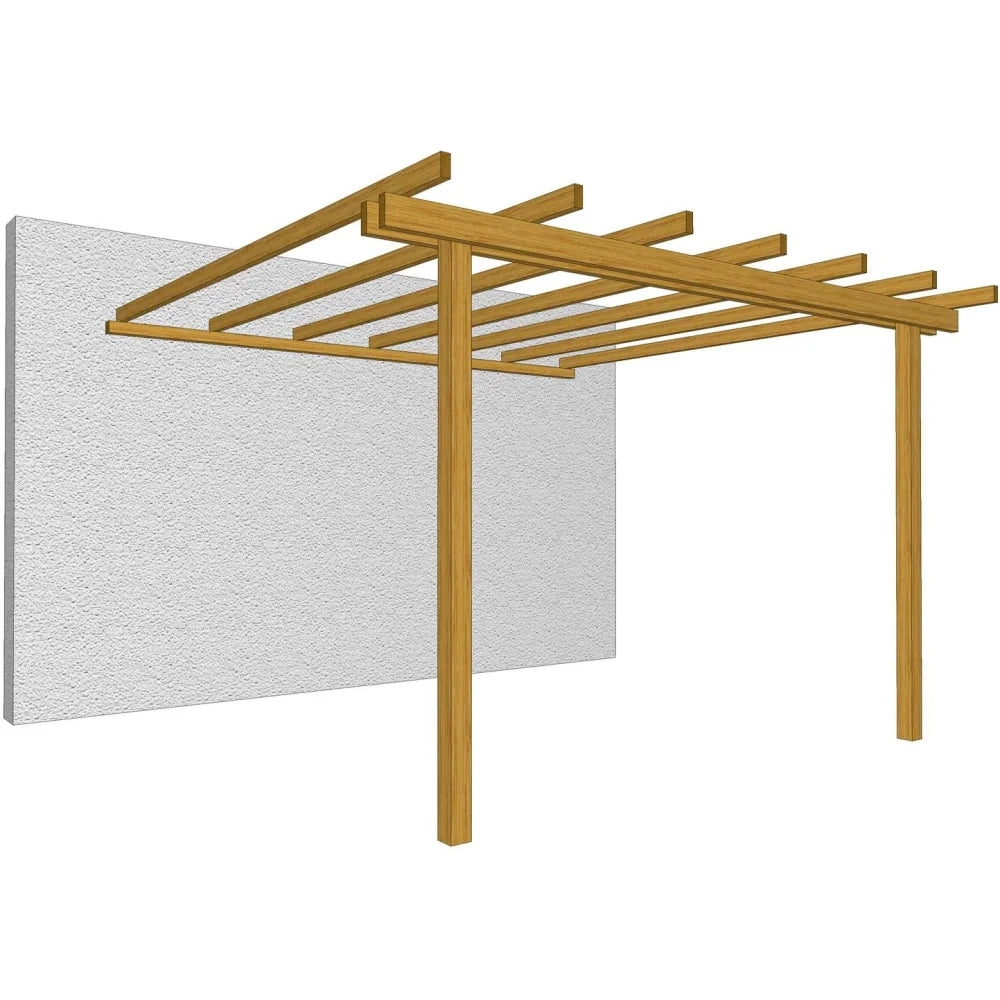 Pergola addossata 300x300 losa lo pgad300300