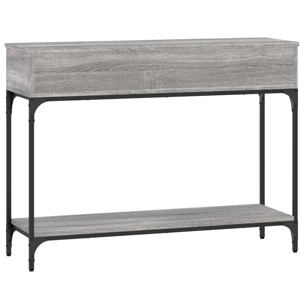 Tavolino Consolle | Tavolo d'Ingresso Grigio Sonoma 100x30,5x75cm Legno Multistrato