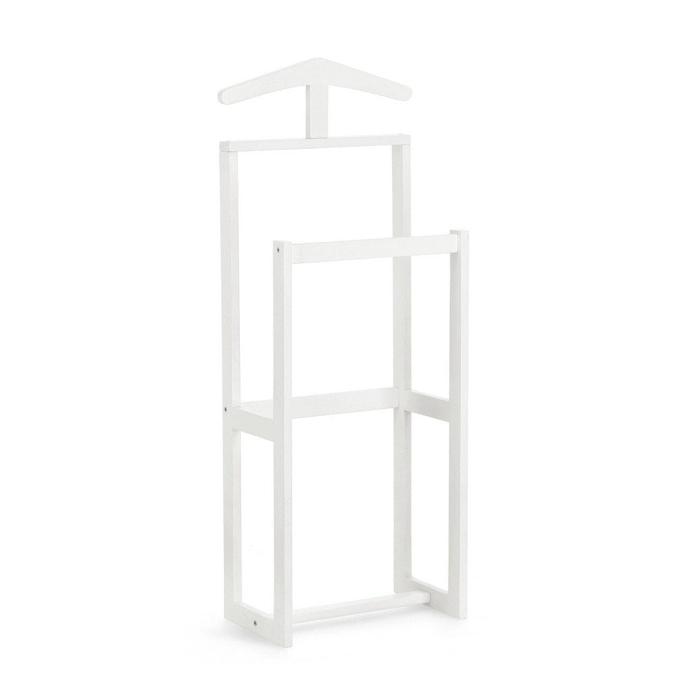 Indossatore Legno Bianco Moderno da Interno H106 - ORIZZONTE