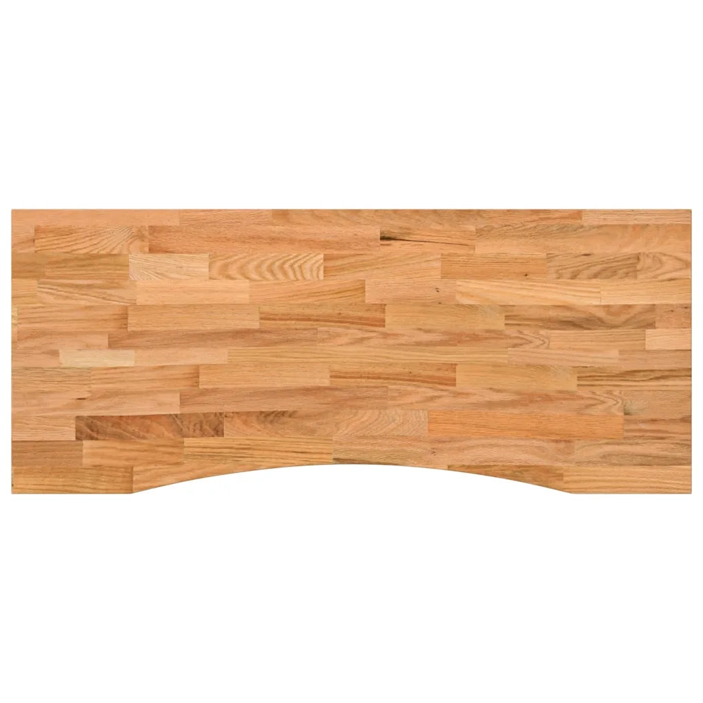 vidaXL Piano Scrivania Marrone Chiaro 120x50x2,5 cm in Rovere Massello