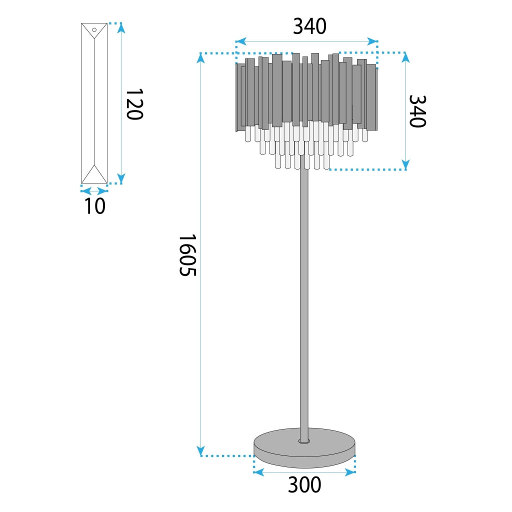 Lampada APP1716-3F Chrome