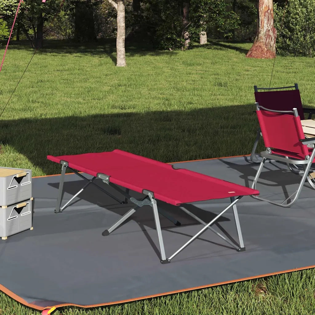 Letto da campeggio pieghevole Rosso 194 x 62,5 x 42,5 cm CFW7592858