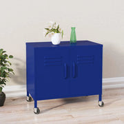 Armadietto Blu Marino 60x35x56 cm in Acciaio 336262