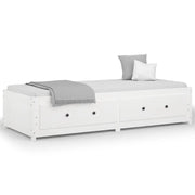 Letto singolo | Letto per adulti | Dormeuse senza Materasso Bianca 80x200 cm Legno Massello Pino