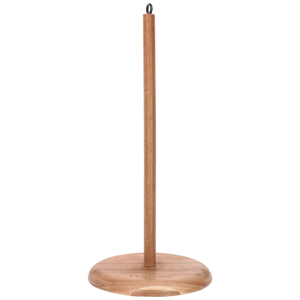 Porta asciugamani di carta in legno di acacia, supporto stabile, design elegante Marrone chiaro Cheffinger