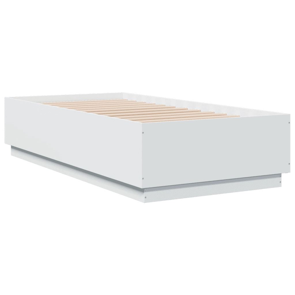 Giroletto-Struttura Letto Bianco 90x190 cm in Legno Multistrato 469503