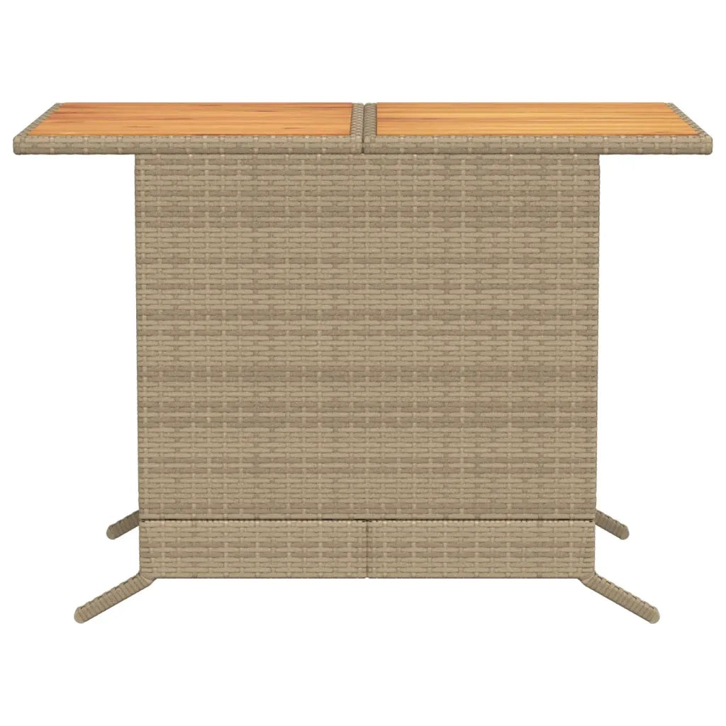 Set da Bistrò 3 pz con Cuscini Beige in Polyrattan 365126