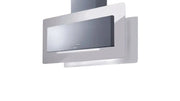 CAPPA TRISIA ISOLA cm 90x43 - Inox, vetro Bianco - 800 m3/h