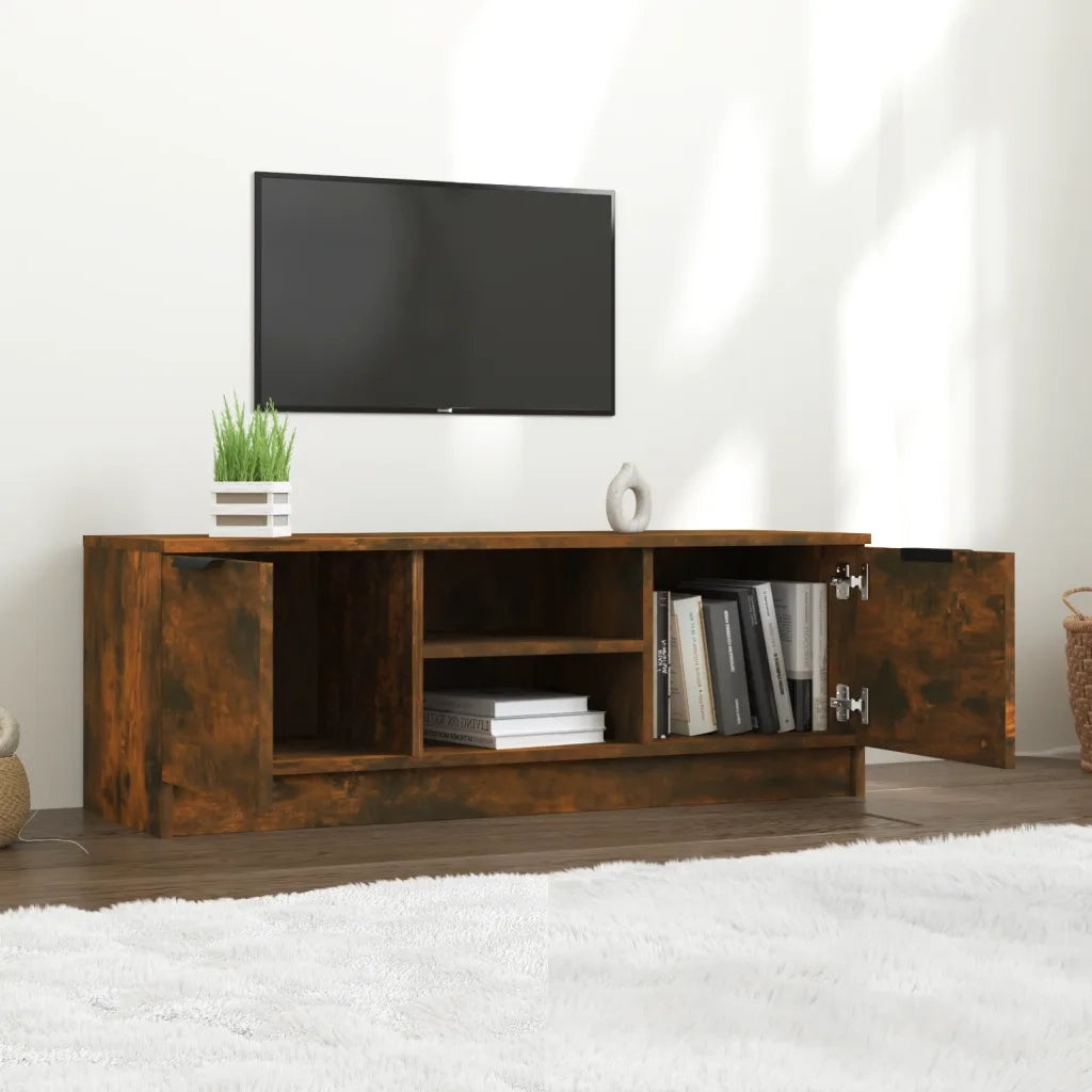 Mobile TV | Armadietto TV | Mobile Porta TV Rovere Fumo 102x35x36,5 cm in Legno Multistrato
