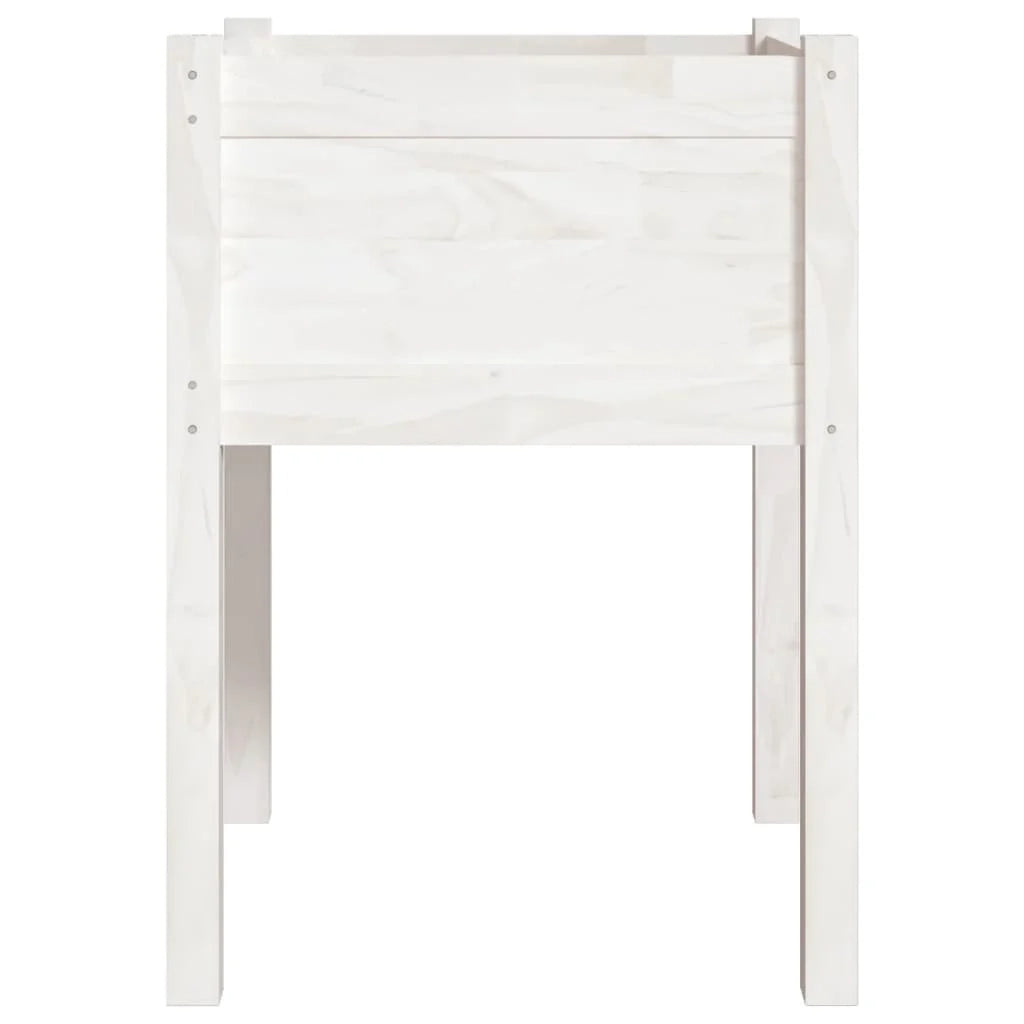 Fioriera aiuola rialzata fioriera aiuola giardino terrazza set da 2 50 x 50 x 70 cm legno di pino massiccio bianco 02_0038994