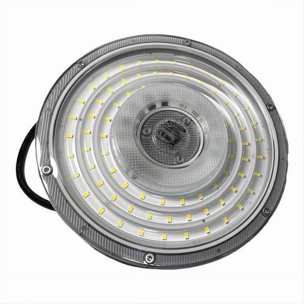 Trade Shop - Faro Led Slim Industriale 100w Ufo Lampada Riflettore Ip65 Luce Fredda He02-100w -