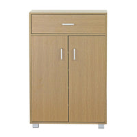 Mobiletto Multiuso 63x95x33 cm in Legno Melaminico Rovere