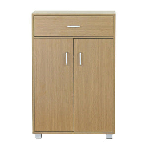 Mobiletto Multiuso 63x95x33 cm in Legno Melaminico Rovere