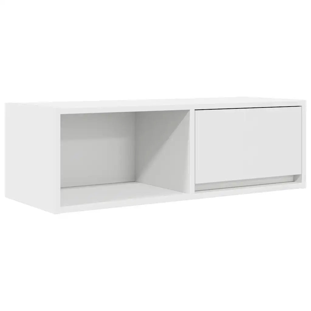 Mobile Porta TV Bianco 80x31x25,5 cm in Legno Multistrato 861454