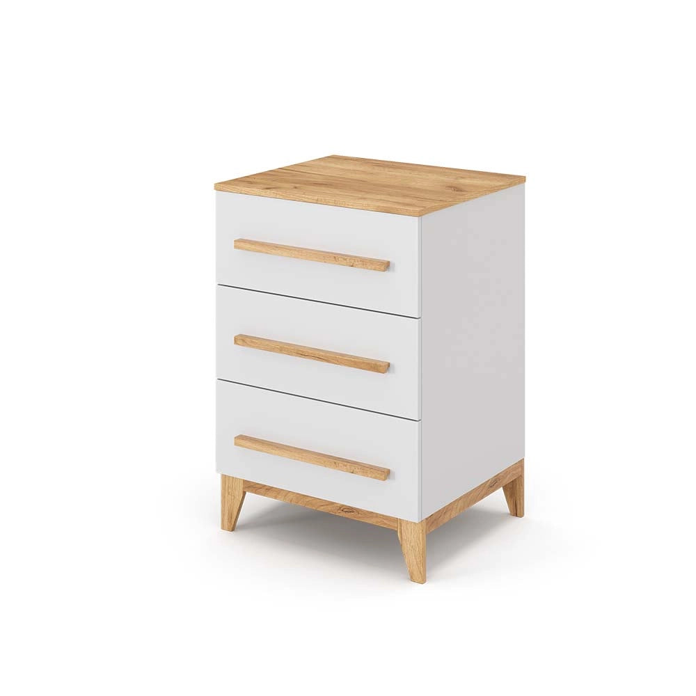 Vitalispa Cassettiera per camera da letto Bianco 53.4 x 88 cm