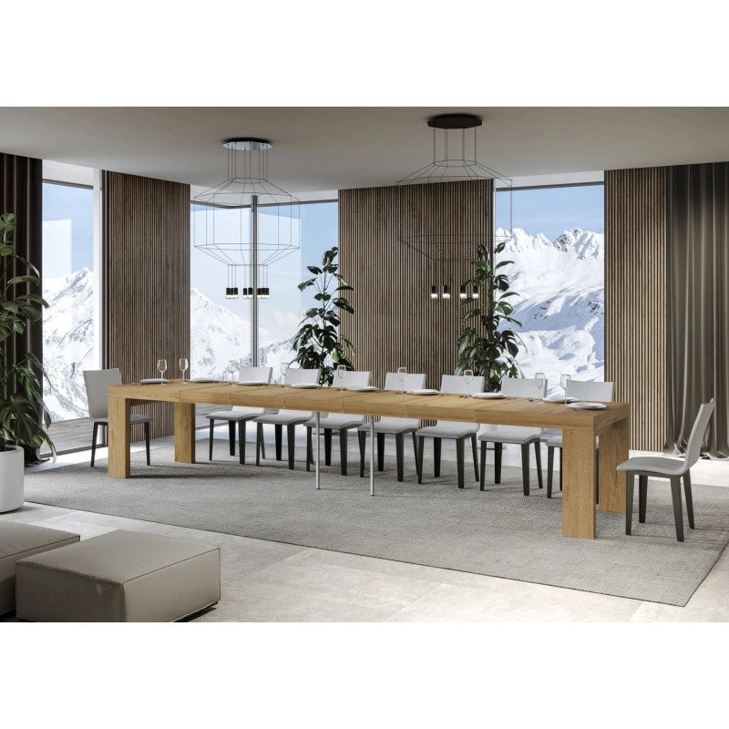 Tavolo allungabile 130/390x90 cm Roxell Premium - Quercia Natura