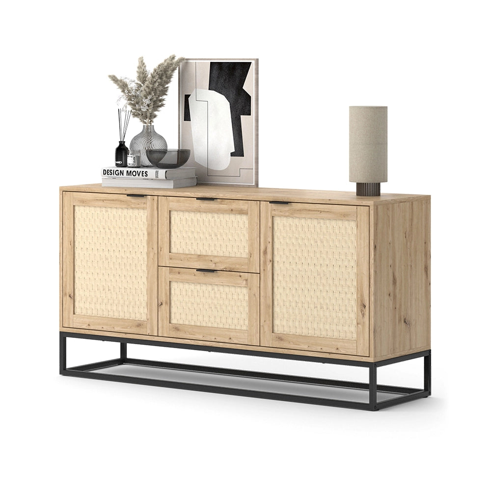 Vicco Credenza Marrone 40 x 72.5 cm con 2 porte e 2 cassetti