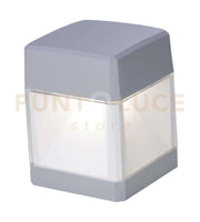 LODI APPLIQUE 1 LUCE GRIGIO IP55 ATTACCO GX53 LED 10W LAMPADINA INCLUSA