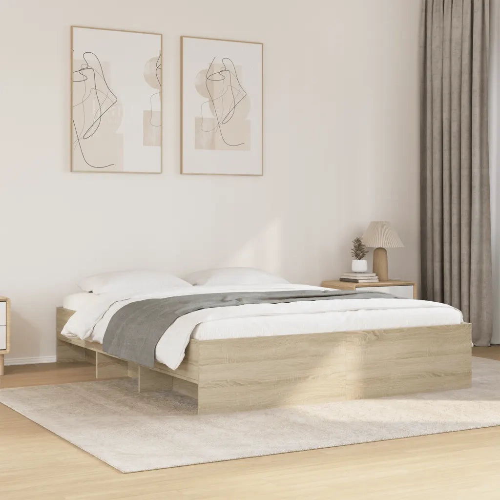 Giroletto senza Materasso Rovere Sonoma 150x200cm in Truciolato 3295648