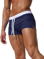 Shorts da Bagno Classici - Peso Leggero - Rapido Assorbimento - Cuciture a Maglia - Tasca con Chiusura a Cerniera - Cinturino Regolabile - Costumi da Bagno