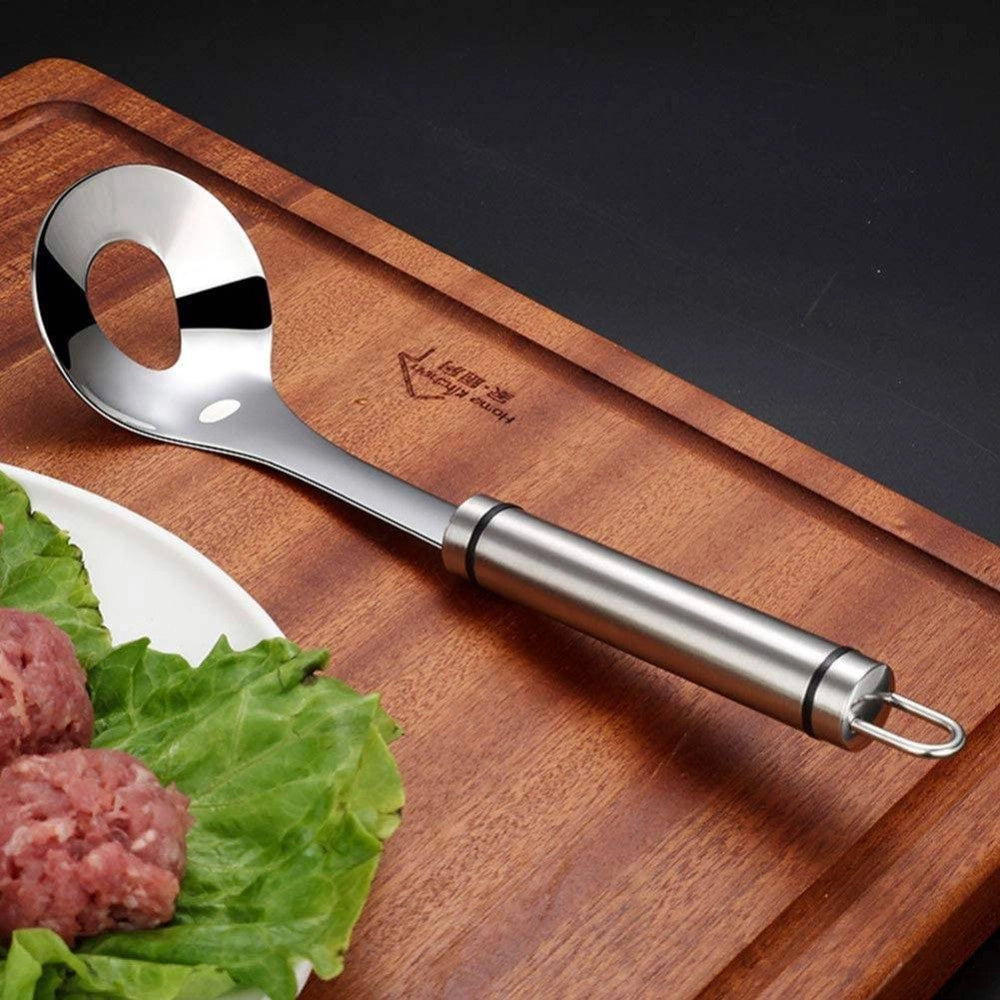Trade Shop - Cucchiaio Per Polpette Antiaderente Utensile Da Cucina Stampo In Acciaio Inox -
