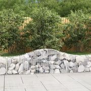Cesti Gabbioni ad Arco 15 pz 200x30x40/60 cm Ferro Zincato 3145380