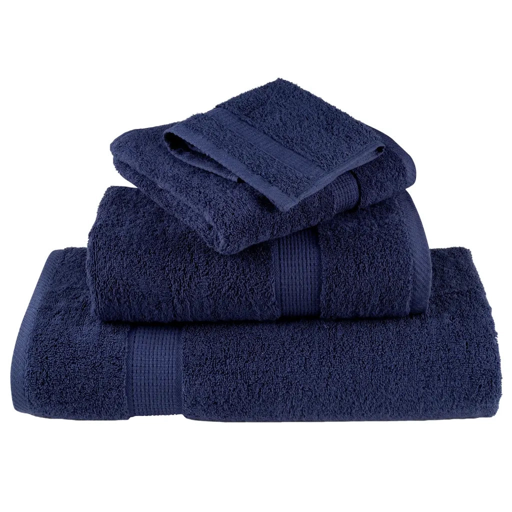Asciugamani per Sauna SOLUND 2 pz Blu Navy 80x200cm 600gsm 137266