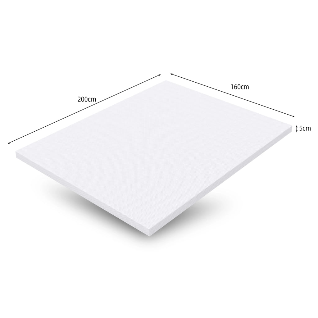 Materasso in schiuma arancione e bianco 160x200 cm