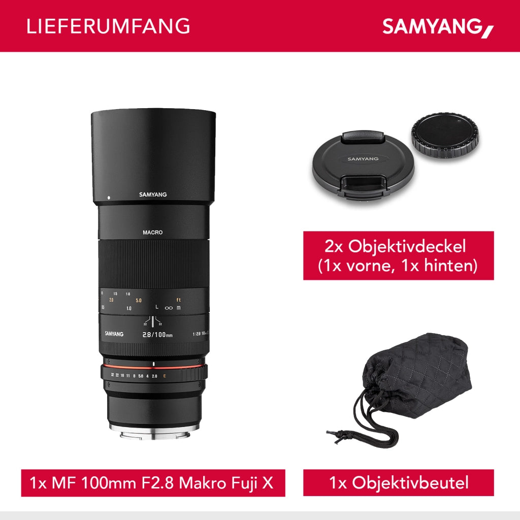 Obiettivo 100 mm a focale fissa per Fuji X, teleobiettivo per fotocamere full-frame e APS-C, per ritratti con messa a fuoco manuale, alta velocità luce